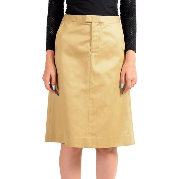Dsquared2 Women's Beige A-Line Skirt US S IT 40